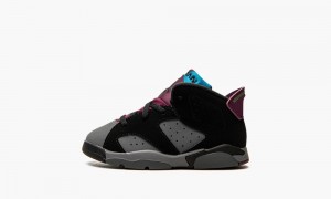 Nike Air Jordan 6 Retro TD 'Bordeaux' Skor Barn Svarta Mörkgrå | 962-MYLKTC