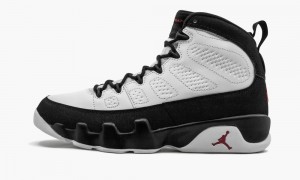 Nike Air Jordan 9 Retro 'White Black Red 2016 Release' Skor Herr Vita Röda Svarta | 053-FMELNT