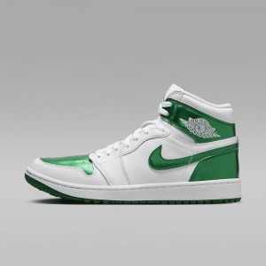 Nike Air Jordan I High G Golfskor Dam Gröna Vita | 015-CXVIOW