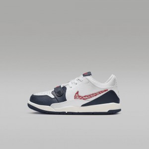 Nike Air Jordan Legacy 312 Low Skor Barn Marinblå Vita | 739-RSIKGY