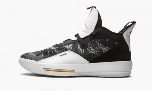 Nike Air Jordan XXXIII 'Tiger Camo' Skor Herr Svarta Vita | 502-TNQSJF