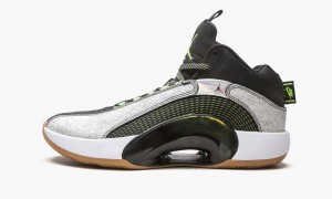 Nike Air Jordan XXXV SP-Z 'Bayou Boys' Skor Herr Vita Ljusgröna Svarta | 473-KQPSFV