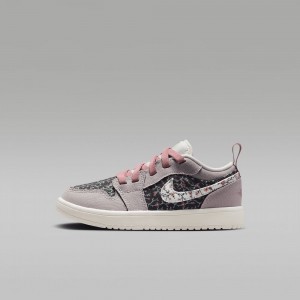 Nike Jordan 1 Low Alt SE Skor Barn Blommiga Vita Rosa | 436-KORWLB