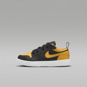 Nike Jordan 1 Low Alt Skor Barn Svarta Gula | 803-PLJSYN