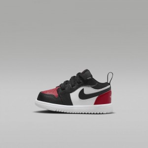 Nike Jordan 1 Low Alt Skor Barn Svarta Vita Röda | 751-TFJPNQ