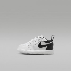 Nike Jordan 1 Low Alt Skor Barn Vita Svarta | 987-BJCFIZ