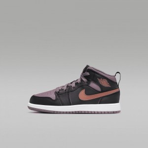 Nike Jordan 1 Mid SE Skor Barn Lila | 934-XNIARS