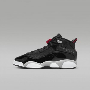 Nike Jordan 6 Rings Skor Barn Svarta Vita Röda | 032-TMDPFB