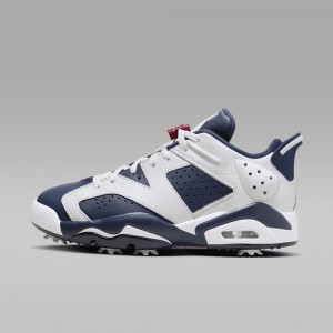 Nike Jordan Retro 6 G Golfskor Herr Blå Vita | 687-XOEMVK