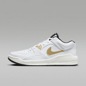 Nike Jordan Stadium 90 Skor Herr Vita Svarta Metal Guld | 250-MQIPFN