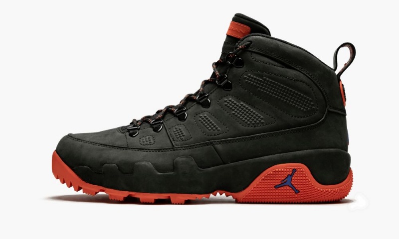 Nike AIr Jordan 9 Boot \'UNIVERSITY OF FLORIDA PE\' Skor Herr Svarta Orange | 263-NPAOJQ