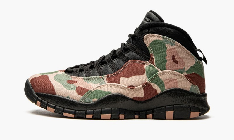 Nike Air Jordan 10 Retro \'Rattan Desert Camo\' Skor Herr Olika Färger | 463-IKZDOQ