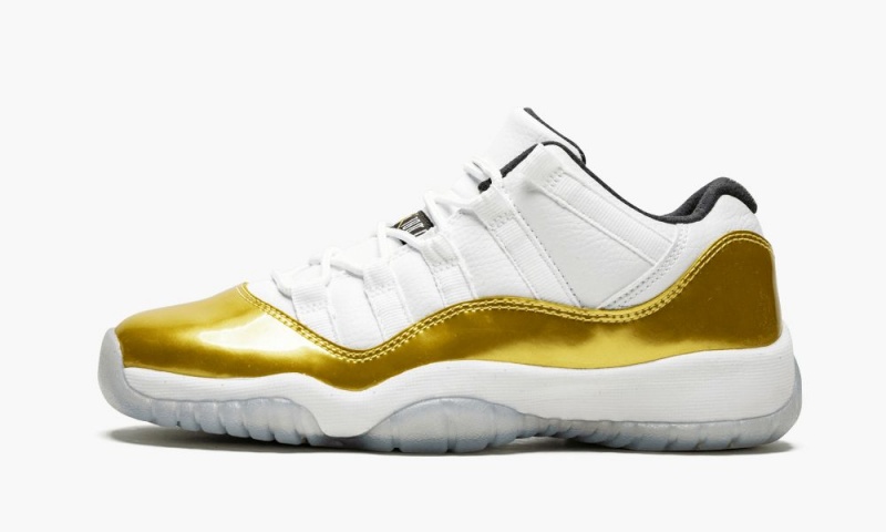 Nike Air Jordan 11 Retro Low BG \'Closing Ceremony\' Skor Barn Vita Guld Svarta | 904-XHTIUO