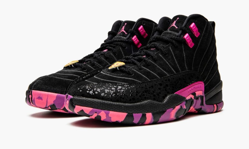 Nike Air Jordan 12 Retro DB 'Doernbecher' Skor Herr Svarta Rosa Lila | 527-KSTMZU