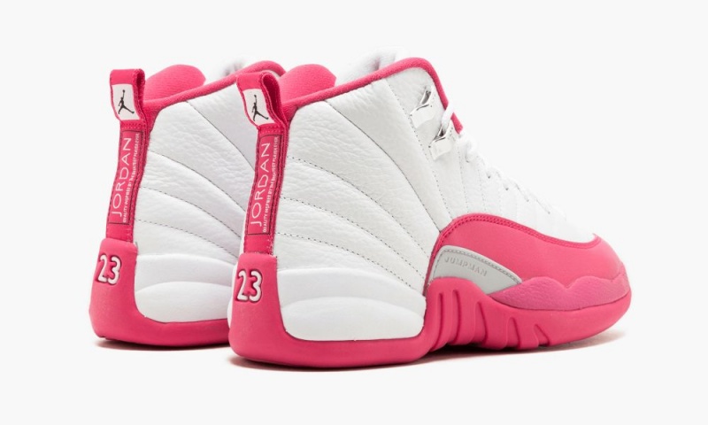 Nike Air Jordan 12 Retro GG 'Valentine's Day' Skor Barn Vita Rosa Silver | 876-DJNOUK