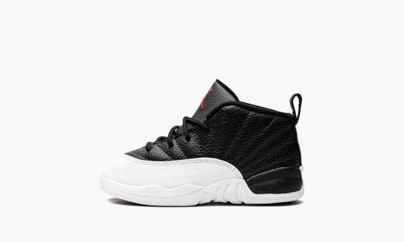 Nike Air Jordan 12 Retro TD \'Playoffs 2022\' Skor Barn Svarta Röda Vita | 437-NYZJFQ