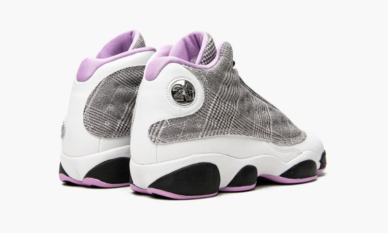 Nike Air Jordan 13 Retro GS 'Houndstooth' Skor Barn Vita Svarta Lila Metal | 984-GIQFNJ