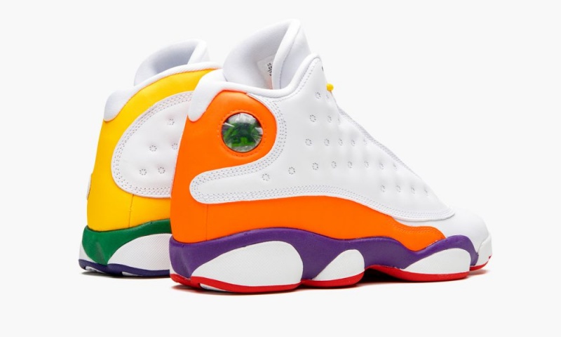 Nike Air Jordan 13 Retro KSA 'Playground' Skor Barn Vita Svarta Orange | 472-HVXOQW