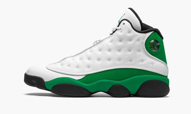 Nike Air Jordan 13 Retro \'Lucky Green\' Skor Herr Vita Svarta Gröna | 015-HKZBJX