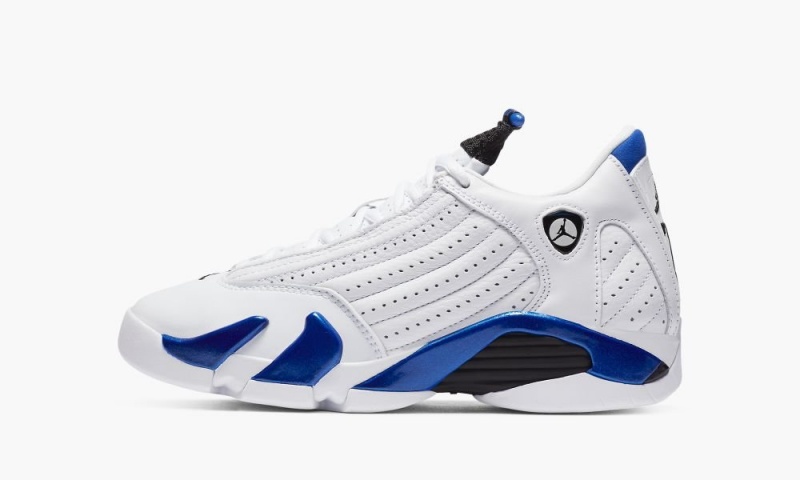 Nike Air Jordan 14 Retro GS \'Hyper Royal\' Skor Barn Vita Svarta Kungsblått | 328-WQJHYR