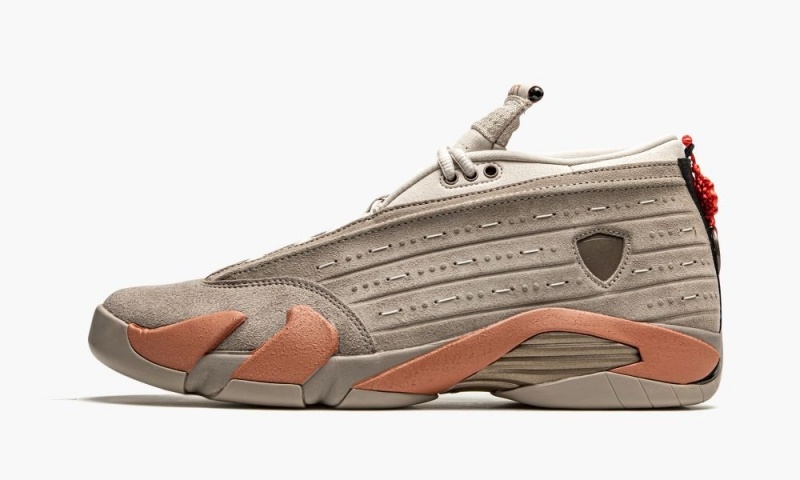 Nike Air Jordan 14 Retro Low \'Clot - Terra Blush\' Skor Herr Grå | 703-WSEDRB