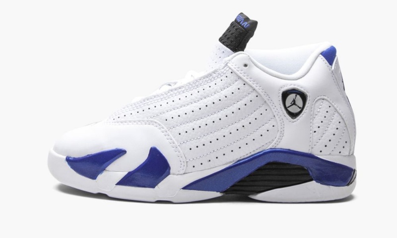 Nike Air Jordan 14 Retro PS \'Hyper Royal\' Skor Barn Vita Svarta Kungsblått | 817-FLTKUC