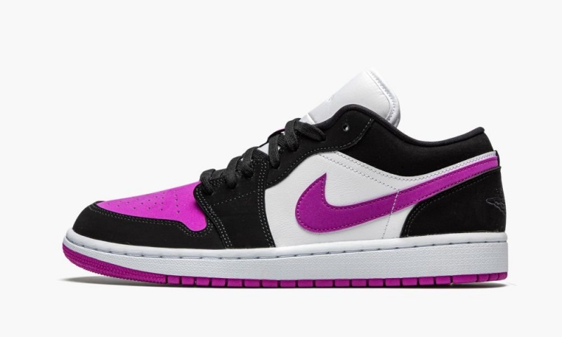 Nike Air Jordan 1 Low \'Black/ Cactus Flower\' Skor Dam Svarta Blommiga Vita | 498-VOZPXC