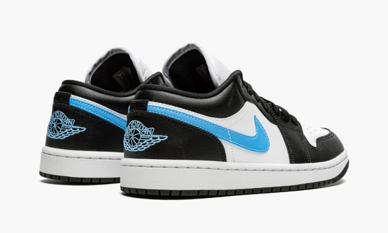 Nike Air Jordan 1 Low 'Black / University Blue' Skor Dam Svarta Blå Vita | 264-JYCQDV