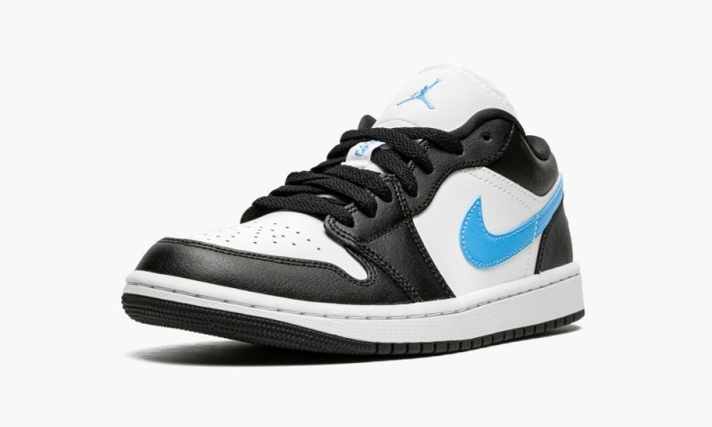 Nike Air Jordan 1 Low 'Black / University Blue' Skor Dam Svarta Blå Vita | 264-JYCQDV