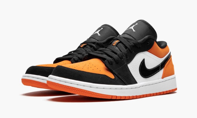 Nike Air Jordan 1 Low 'Shattered Backboard' Skor Herr Svarta Vita Orange | 187-JKFVQX