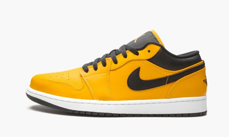 Nike Air Jordan 1 Low \'University Gold / Black\' Skor Herr Guld Svarta Vita | 423-BIWGDR