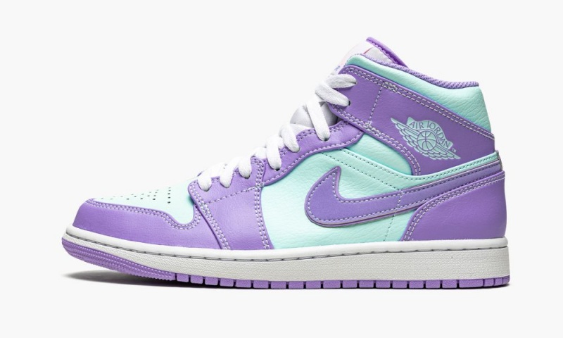 Nike Air Jordan 1 Mid \'Purple Pulse / Glacier Blue\' Skor Herr Lila | 169-GKRJZP