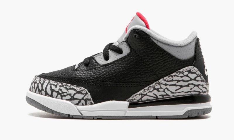 Nike Air Jordan 3 Retro BT \'Black Cement\' Skor Barn Svarta Röda Grå | 735-IGKENO