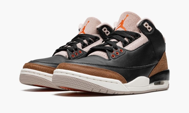 Nike Air Jordan 3 Retro 'Desert Elephant' Skor Herr Svarta Orange Khaki Grå | 241-DJMICR