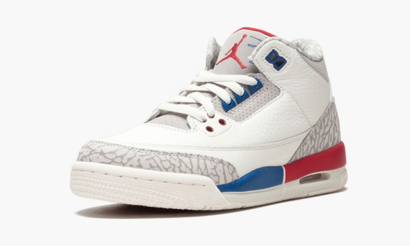 Nike Air Jordan 3 Retro (GS) 'International Flight' Skor Barn Kungsblått Ljusbeige | 879-RIDXZE