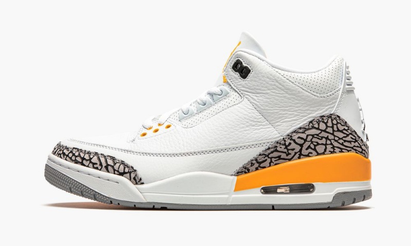 Nike Air Jordan 3 Retro \'Laser Orange\' Skor Dam Vita Orange Grå | 936-LBNFWP