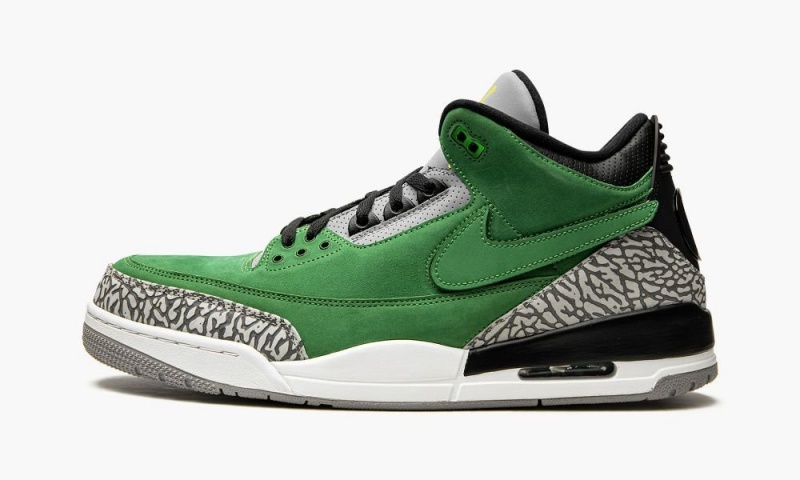 Nike Air Jordan 3 Retro \'Oregon Sample\' Skor Herr Gröna | 062-DABKLG