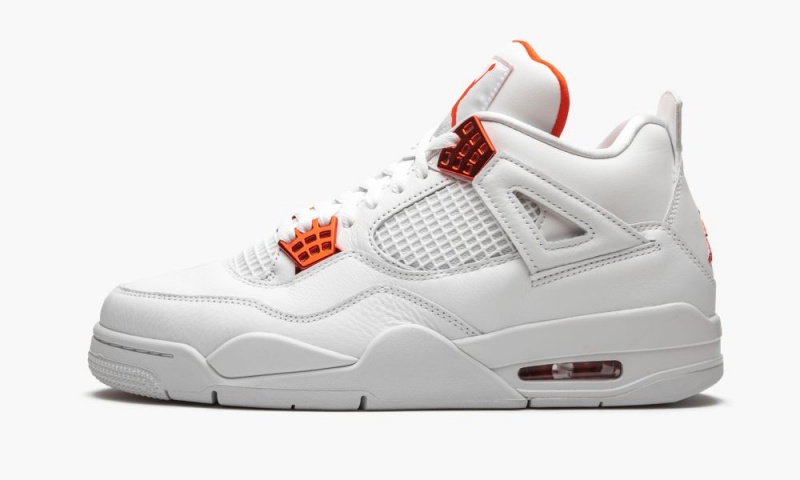 Nike Air Jordan 4 Retro \'Metallic Pack - Orange\' Skor Herr Vita Orange Metal | 284-SUEHFQ