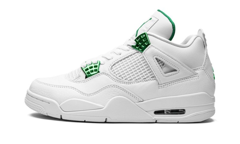 Nike Air Jordan 4 Retro \'Metallic Pack - Pine Green\' Skor Herr Vita Metal Silver Mörkgröna | 592-KHNCIM