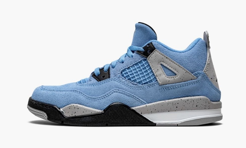 Nike Air Jordan 4 Retro PS \'University Blue\' Skor Barn Blå Svarta | 467-ZYWDSF