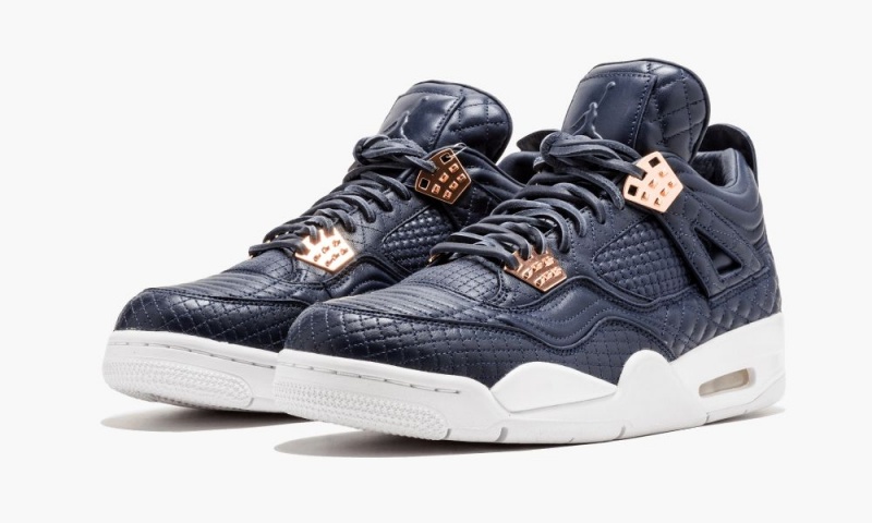 Nike Air Jordan 4 Retro Premium 'Obsidian' Skor Herr Obsidian | 092-ZMFLYU