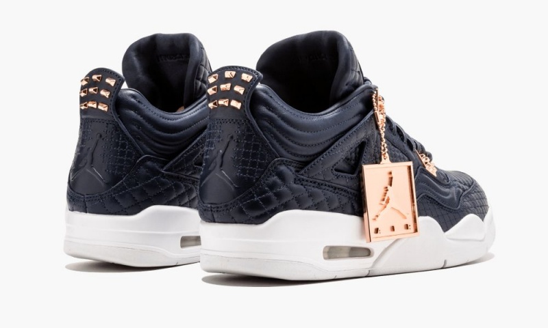 Nike Air Jordan 4 Retro Premium 'Obsidian' Skor Herr Obsidian | 092-ZMFLYU