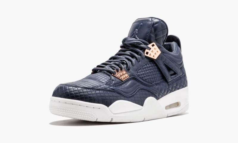 Nike Air Jordan 4 Retro Premium 'Obsidian' Skor Herr Obsidian | 092-ZMFLYU