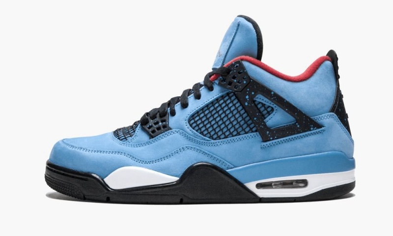 Nike Air Jordan 4 Retro \'Travis Scott - Cactus Jack\' Skor Herr Blå Röda | 679-TWYQLU