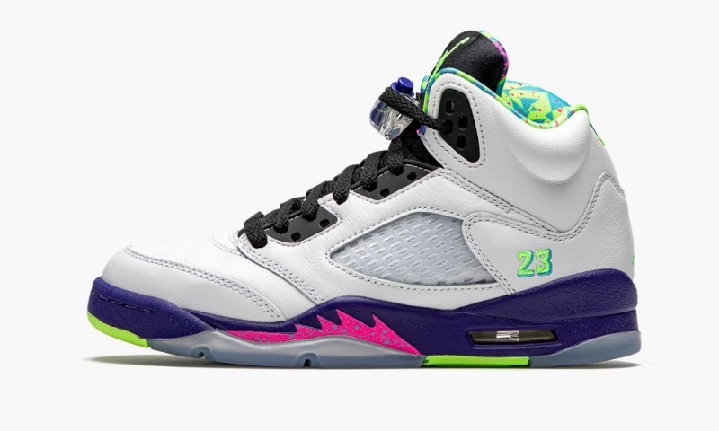 Nike Air Jordan 5 GS \'Alternate Bel-Air\' Skor Barn Vita Lila Rosa | 130-AHCNJF