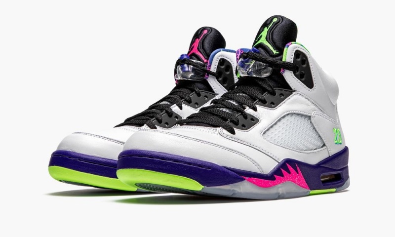 Nike Air Jordan 5 Retro 'Alternate Bel-Air' Skor Herr Vita Lila Rosa | 419-WMNHKF