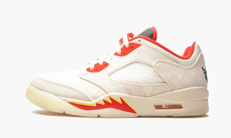 Nike Air Jordan 5 Retro Low \'Chinese New Year 2021\' Skor Herr Röda Gula | 081-ZVNLQG