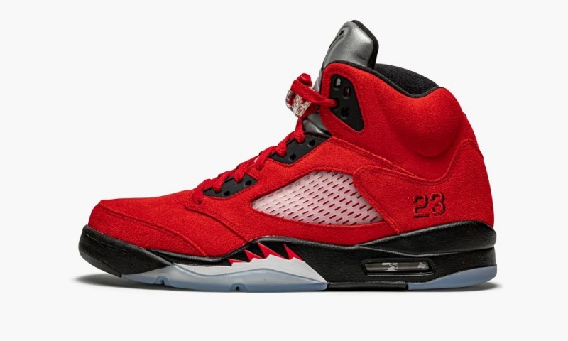 Nike Air Jordan 5 Retro \'Raging Bull 2021\' Skor Herr Röda Svarta Vita | 907-VRUCDE