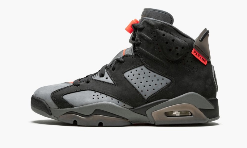 Nike Air Jordan 6 \'PSG - Paris Saint Germain\' Skor Herr Svarta Röda Grå | 760-GOYRTN