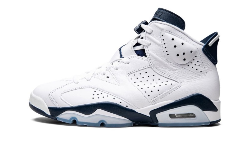 Nike Air Jordan 6 Retro \'Midnight Navy 2022\' Skor Herr Vita Marinblå | 793-GTMWAH